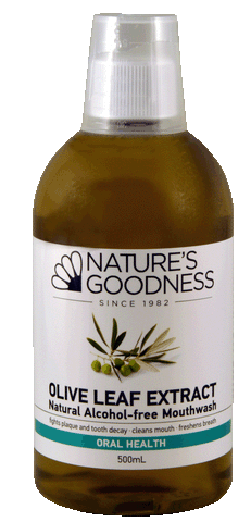 OLIVE LEAF Alcohol Free Mouthwash 500ml